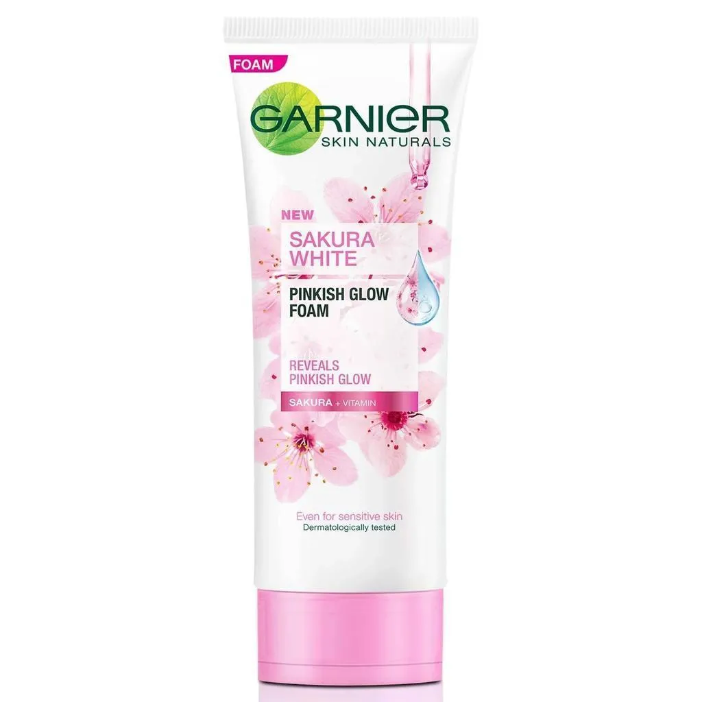 Garnier Sakura White Pinkish Glow with Foam 100mL