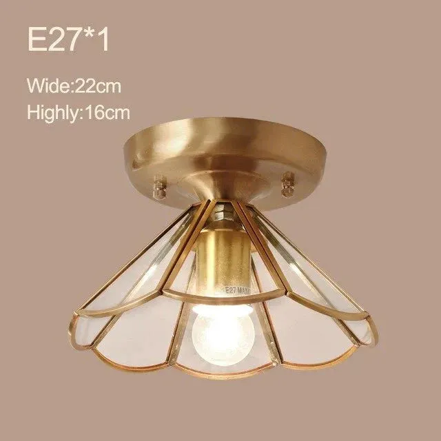 Glass Copper Plafonnier Led Ceiling Light Living Room Lights Lampy Sufitowe Ceiling Lamp Lustre Lamparas De Techo Plafondlamp