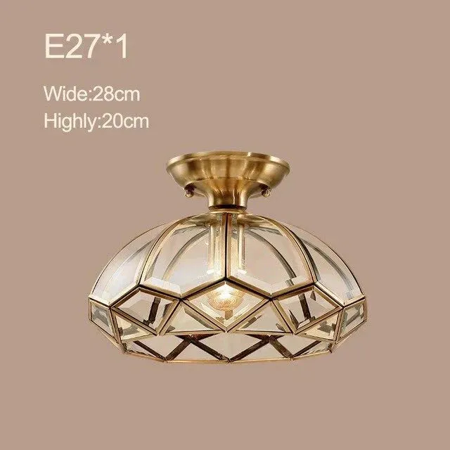 Glass Copper Plafonnier Led Ceiling Light Living Room Lights Lampy Sufitowe Ceiling Lamp Lustre Lamparas De Techo Plafondlamp