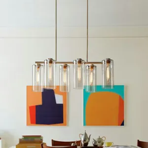 Glass Suspension Pendant Light for Modern Island Ceiling and Dining Room