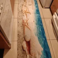 Home Decor Starfish Sea Shell Bathroom Carpets Rugs Bath Mat Bath Rugs Anti-slip Kitchen Mats Bathroom Mat Bathroom Carpets