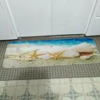 Home Decor Starfish Sea Shell Bathroom Carpets Rugs Bath Mat Bath Rugs Anti-slip Kitchen Mats Bathroom Mat Bathroom Carpets