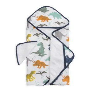 Hooded Towel & Wash Cloth Set – Dino Friends