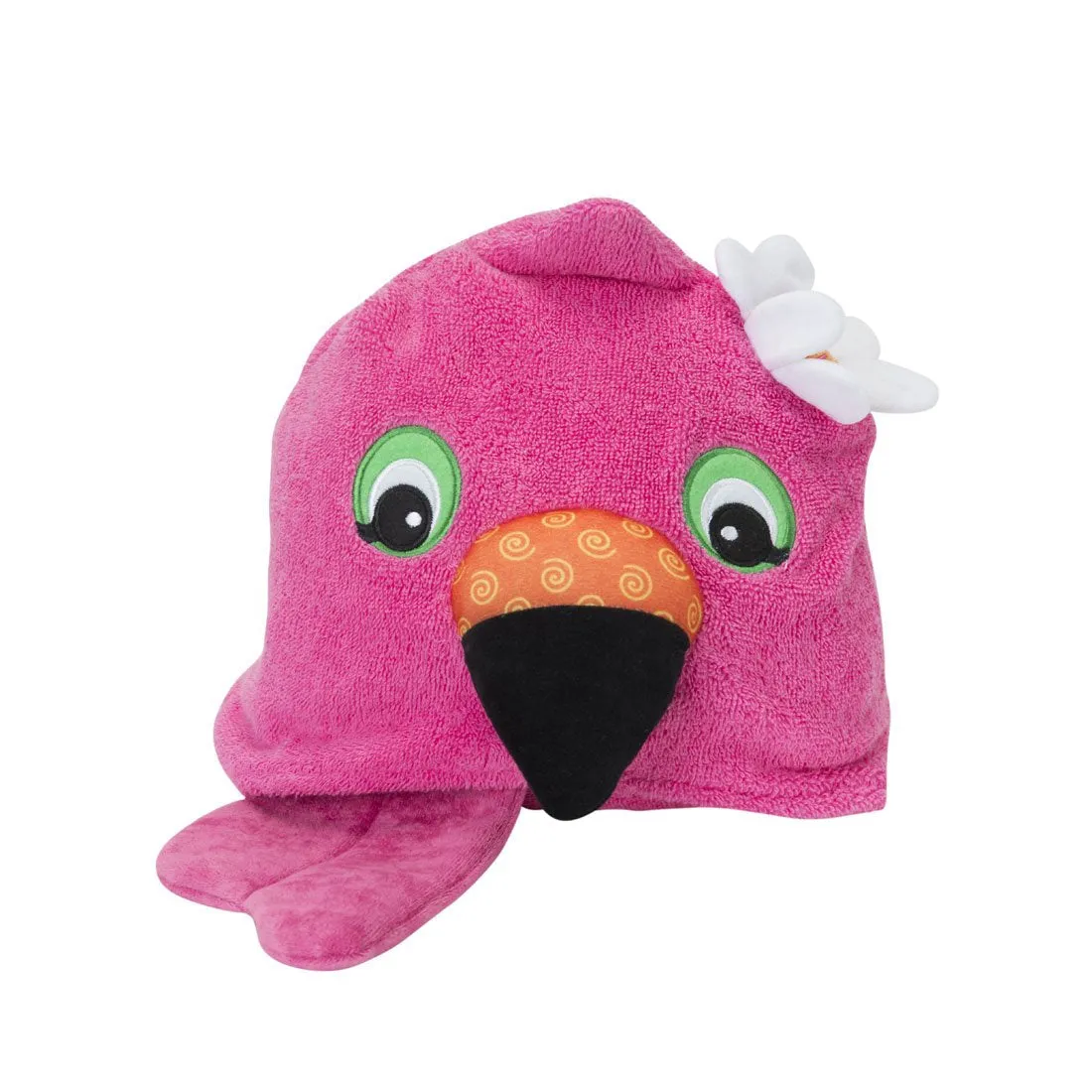 Hooded Towel - Franny the Flamingo