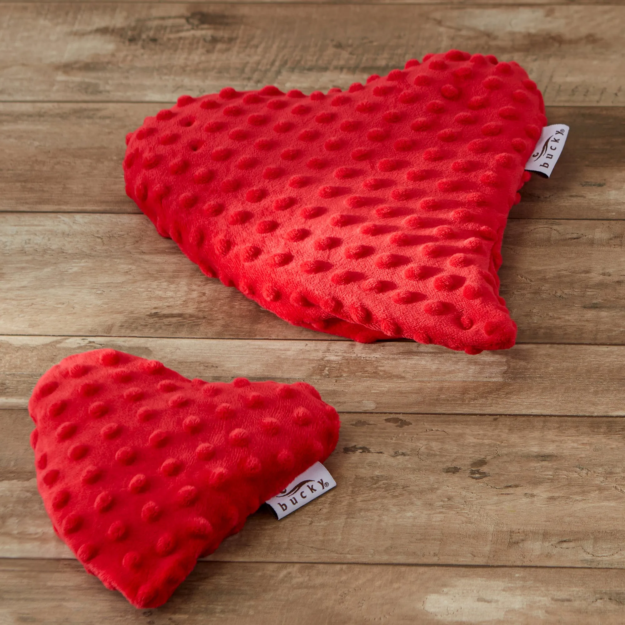 Hot/Cold - Large Heart Warmer - Red Minky