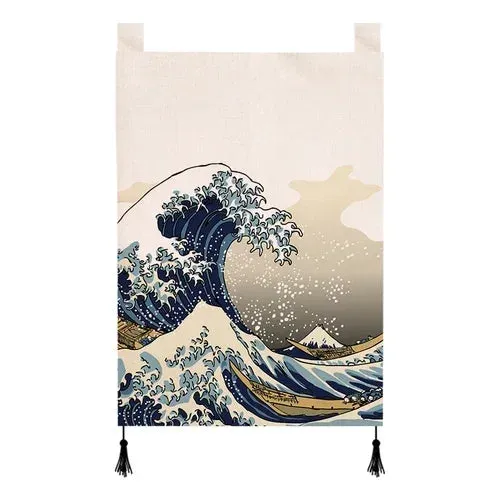 Japanese Style Small Hanging Curtain Kitchen Doorway Flag Curtain Izakaya Hanging Household Partition Curtain