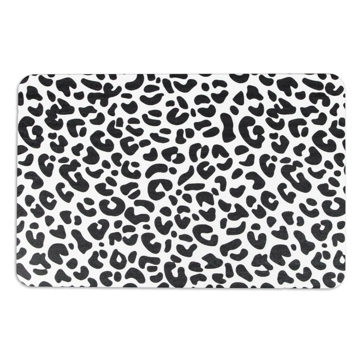 Leopard Print Bathmat - Cheetah Print Bath Mat - Cheetah Shower Mats - Cheetah Bathroom - White Stone Non Slip Bath Mat - Animal Print Mat