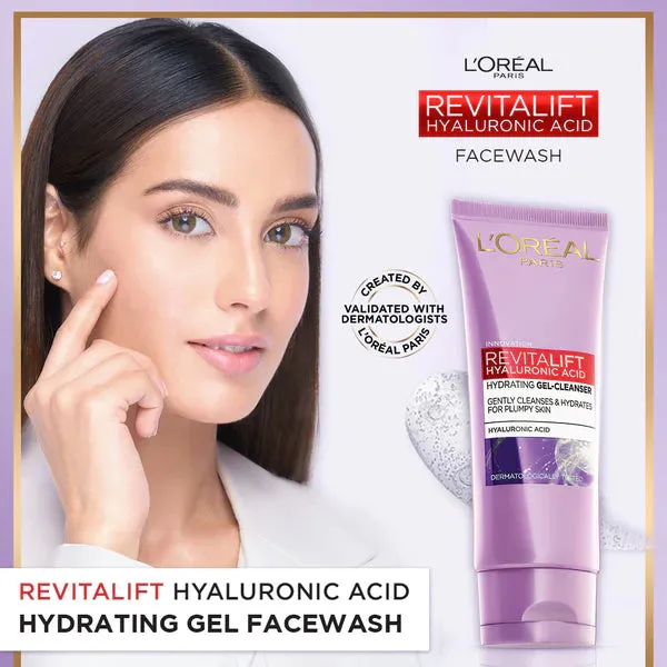 Loreal Revitalift Hyalouronic Acid Face Gel Cleanser 100ml