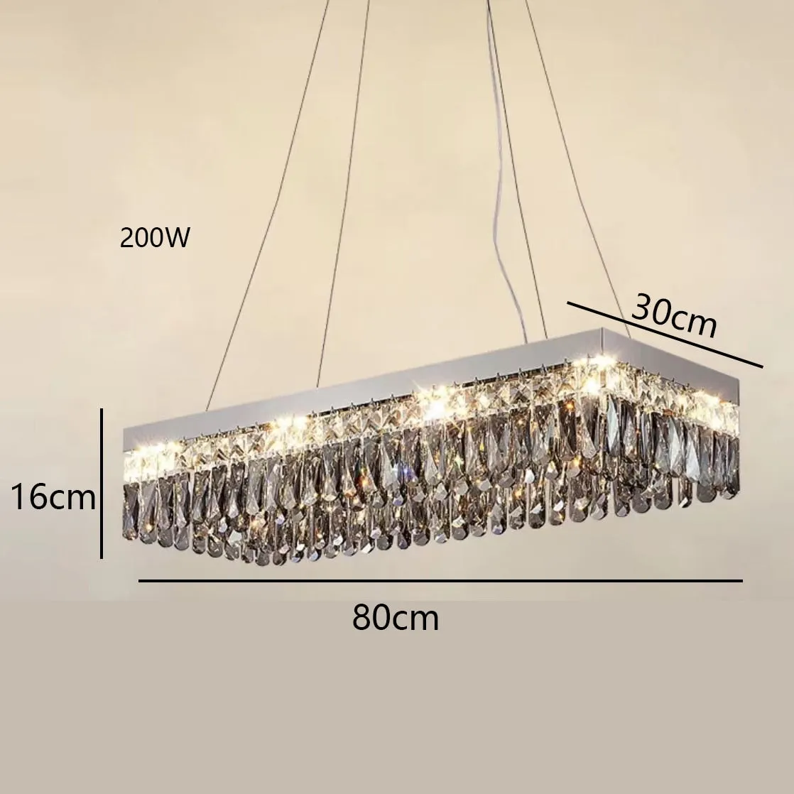 Luxury Square Crystal LED Ceiling Lights - Modern Dimmable Lamps for Elegant Living Room Decor & Home Lustres