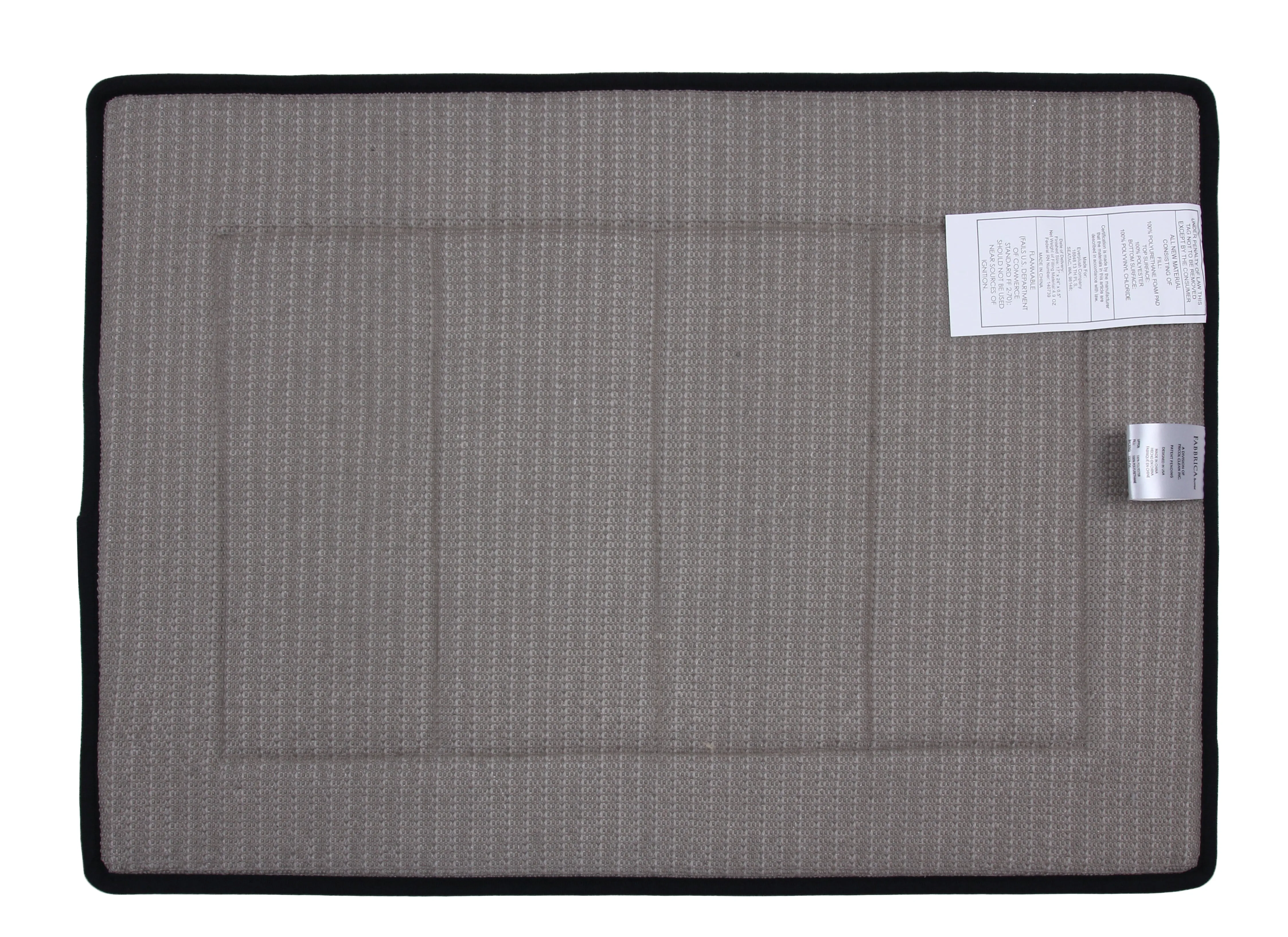 Memory Foam Bath Mat in Black, 17 x 24 in