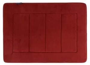 Memory Foam Bath Mat in Marsala Red, 17 x 24 in