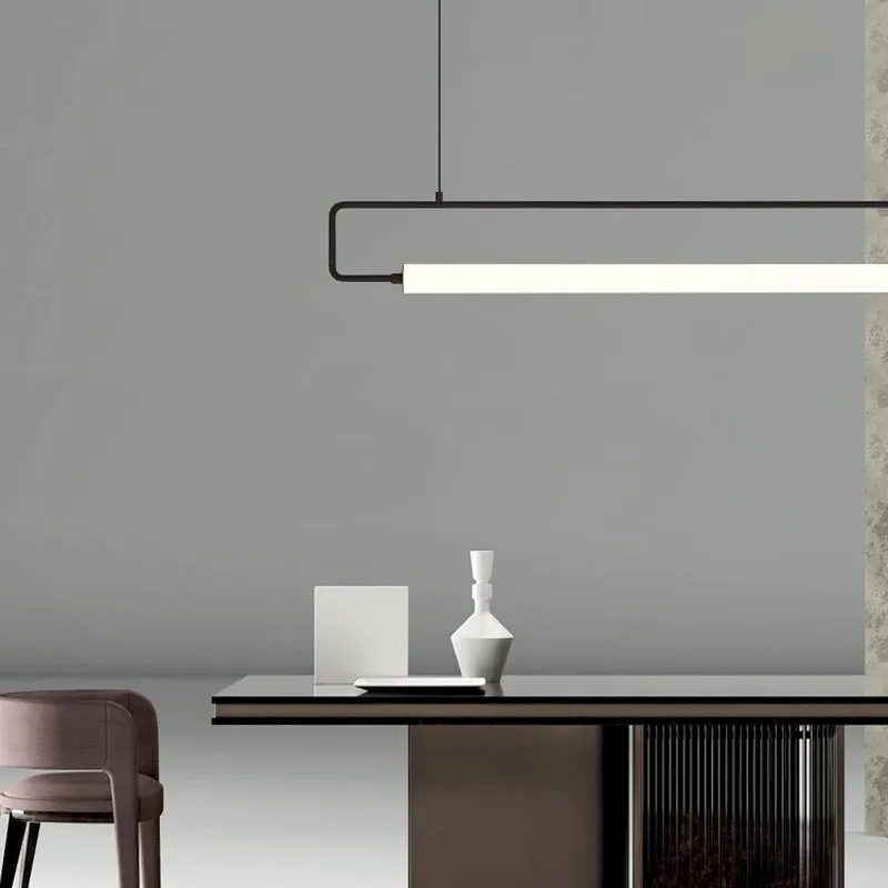 Minimalist Metal LED Pendant Light for Dining Room Island Ceiling