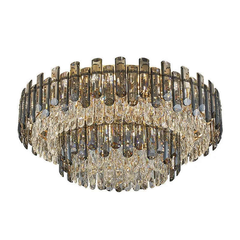 Modern Crystal LED Luxury Ceiling Lights - Round Lamps for Indoor Home Lighting & Living Room Decor