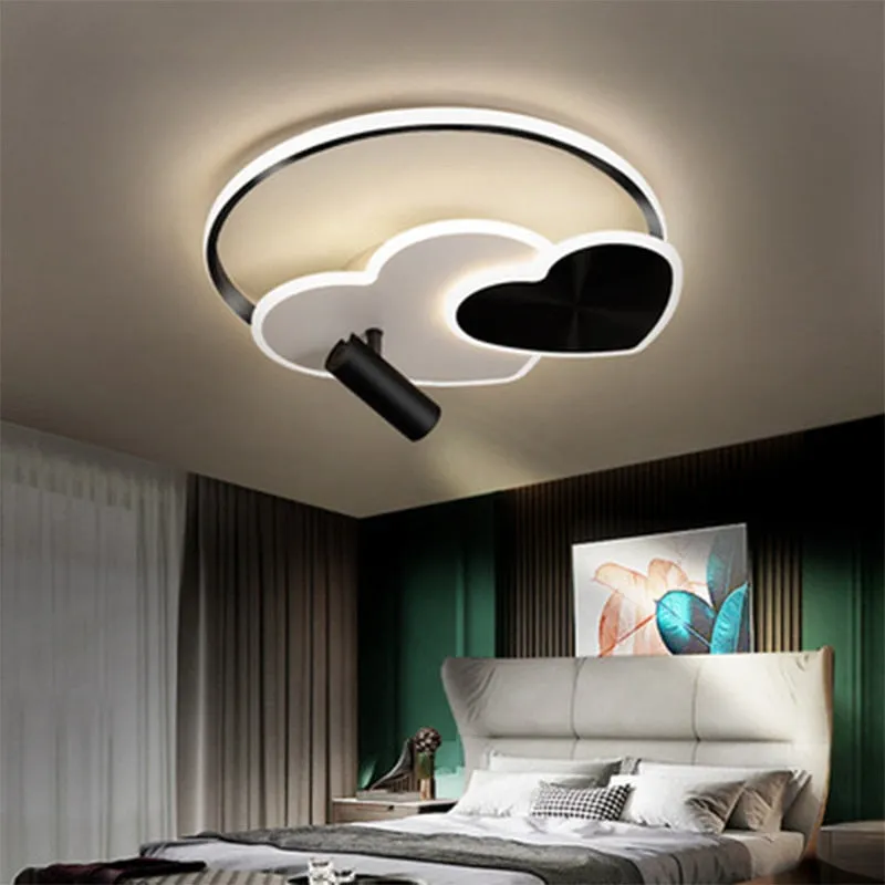 Modern heart-shaped LED spotlight ceiling light bedroom study led light ceiling children&#39;s room indoor lighting fixtures lamps