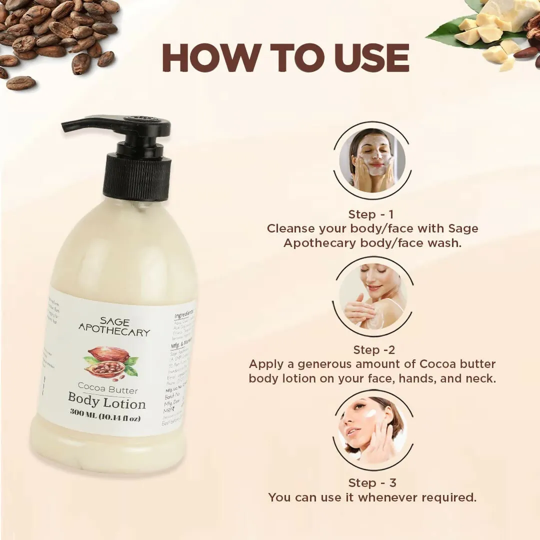 Natural Castor & Cocoa Butter Body Lotion (300ML)