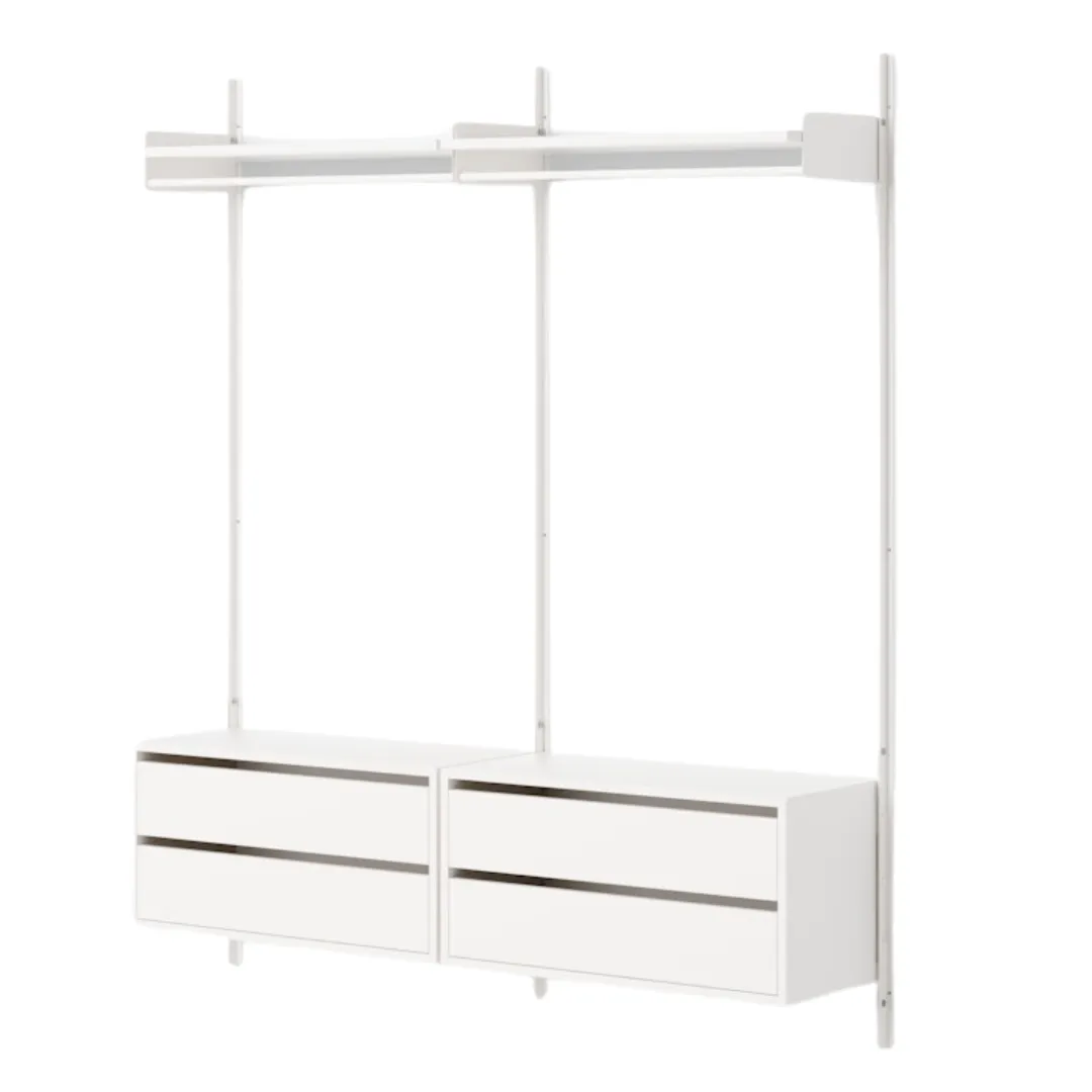 New Works Wardrobe Shelf Cabinets with Drawers