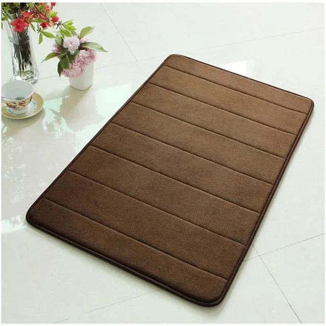 Non-Slip Memory Foam Bath Mat Carpet Bedroom Rug Door Way Feet Mats Rugs For Bathroom Alfombra Tapete Para Banheiro Mat Carpets