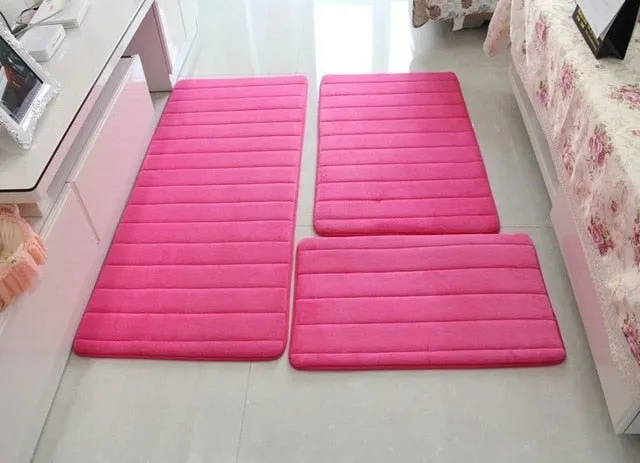 Non-Slip Memory Foam Bath Mat Carpet Bedroom Rug Door Way Feet Mats Rugs For Bathroom Alfombra Tapete Para Banheiro Mat Carpets