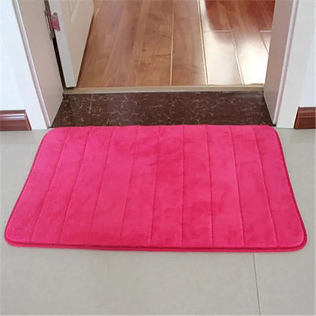 Non-Slip Memory Foam Bath Mat Carpet Bedroom Rug Door Way Feet Mats Rugs For Bathroom Alfombra Tapete Para Banheiro Mat Carpets