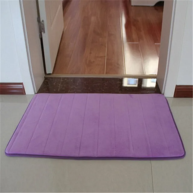 Non-Slip Memory Foam Bath Mat Carpet Bedroom Rug Door Way Feet Mats Rugs For Bathroom Alfombra Tapete Para Banheiro Mat Carpets