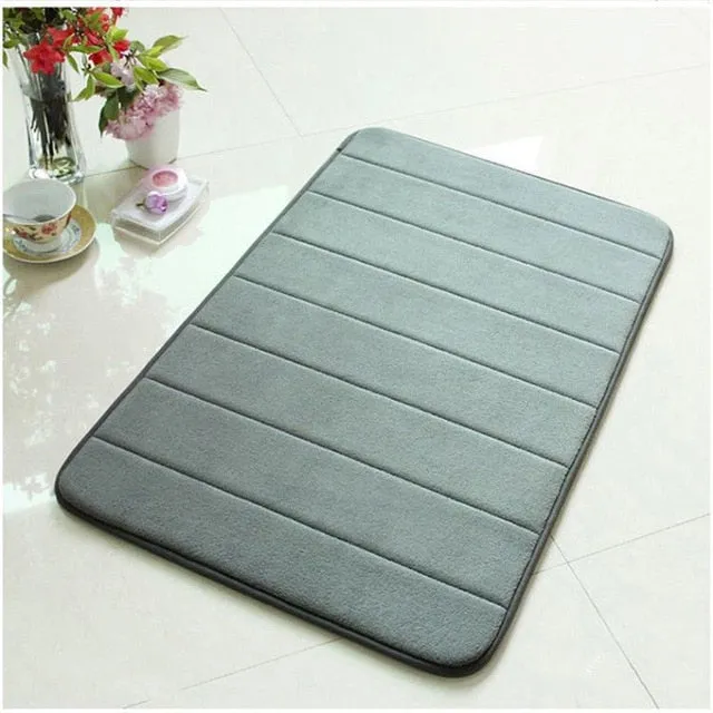 Non-Slip Memory Foam Bath Mat Carpet Bedroom Rug Door Way Feet Mats Rugs For Bathroom Alfombra Tapete Para Banheiro Mat Carpets