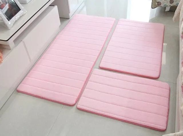 Non-Slip Memory Foam Bath Mat Carpet Bedroom Rug Door Way Feet Mats Rugs For Bathroom Alfombra Tapete Para Banheiro Mat Carpets