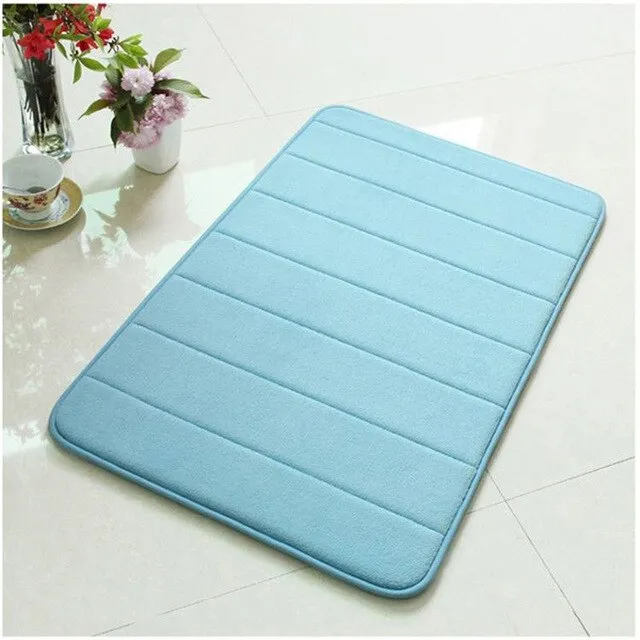 Non-Slip Memory Foam Bath Mat Carpet Bedroom Rug Door Way Feet Mats Rugs For Bathroom Alfombra Tapete Para Banheiro Mat Carpets