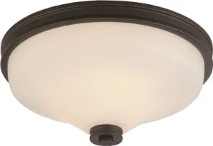 Nuvo Cody Led Flush Mount Ceiling Fixture Mahogany Bronze 13 Inch  Uses (2) 19.6-Watt Led Gu24 Base Lamps