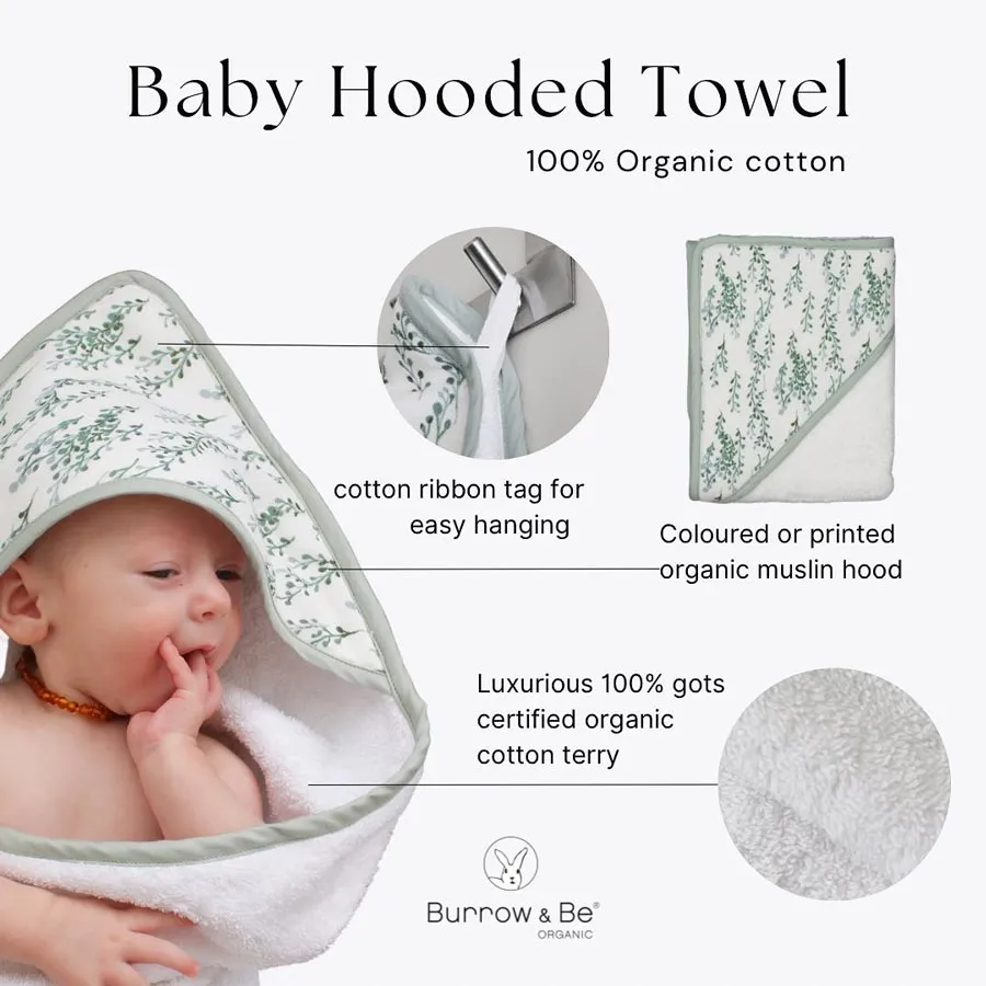 Organic Cotton Baby Hooded Towel – Storm