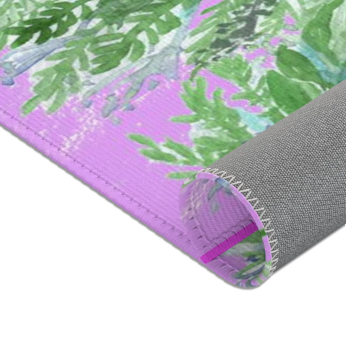 Pink Lavender Carpet, Floral Print Designer 24x36, 36x60, 48x72 inches Area Rugs- Printed in the USA