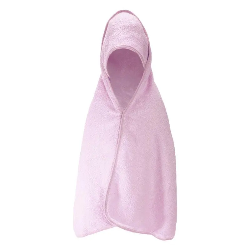 Plain Pink Supersoft Hooded Robe