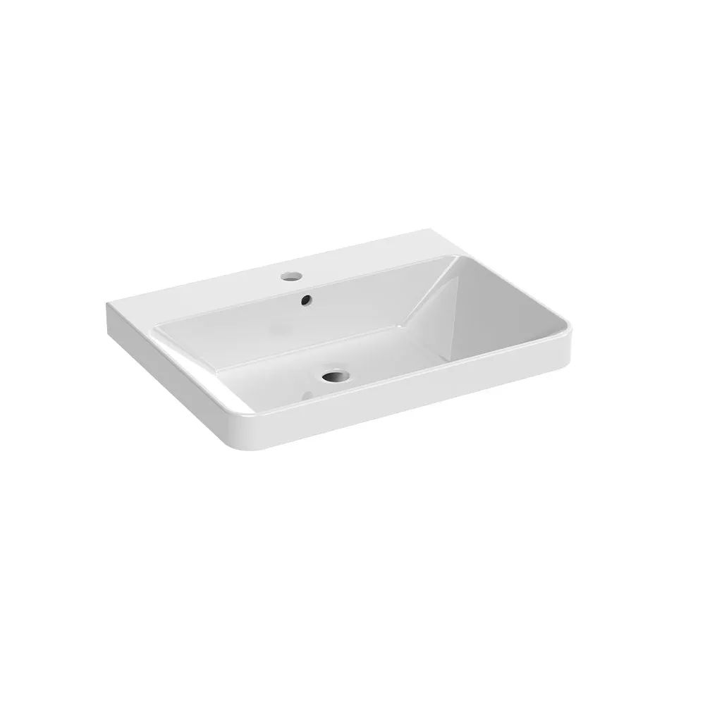 Saneux Matt Fiord Wall Hung Vanity Unit and Sink (600mm)