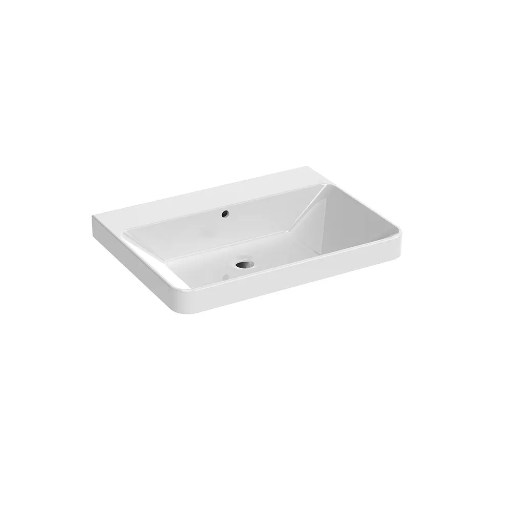 Saneux Matt Sage Wall Hung Vanity Unit and Sink (600mm)