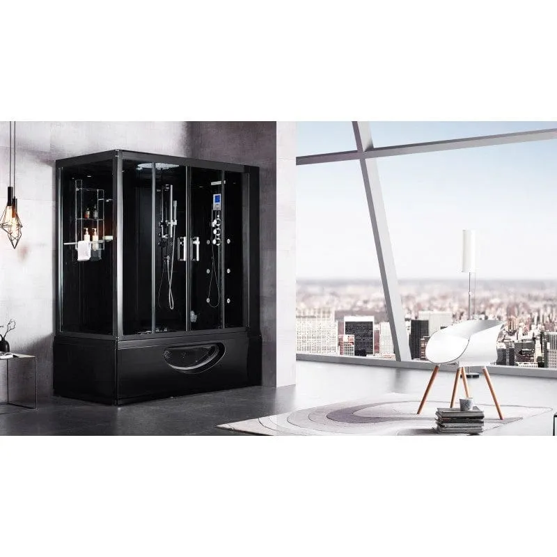 Sauna Hammam COMBI BALNEO HAMMAM SHOWER CBH BLACK ARCHIPEL® 179X97 - RIGHT - MK53016814