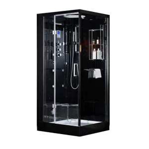 Sauna Hammam HAMMAM ARCHIPEL® PRO 95G BLACK SHOWER CABIN (95X95CM) - 1 PERSON) - 1 PLACE - MK530196951