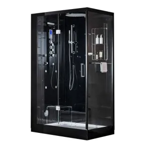 Sauna Hammam HAMMAM SHOWER CABIN DUO ARCHIPEL® PRO 120G BLACK (120X85CM) - 2 PLACES - MK53019691