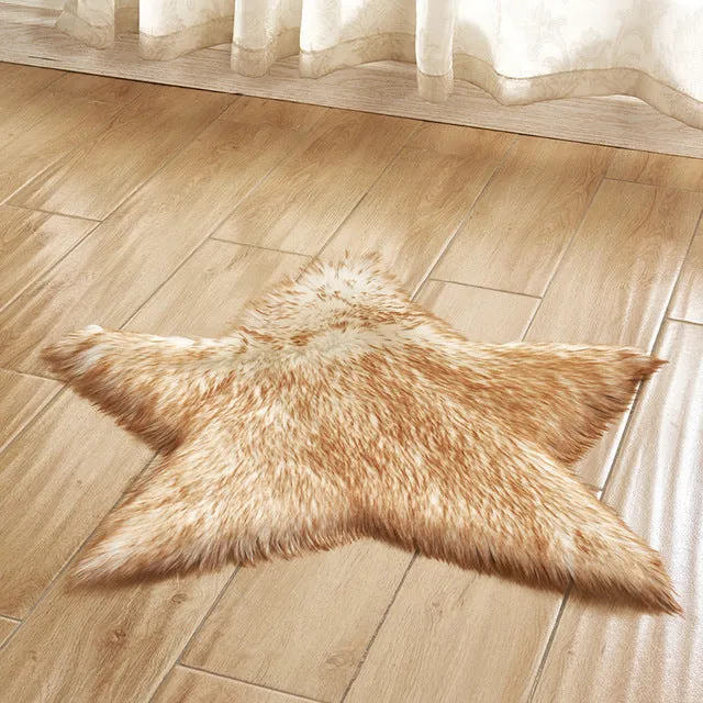 Star Shape 60CM Bathroom Carpets Absorbent Soft plush Doormat Floor Rugs Non slip Bath Mats