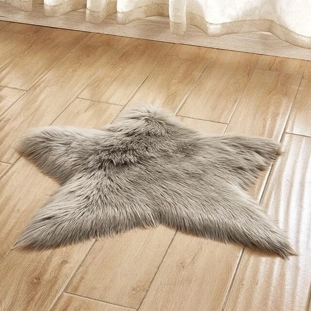 Star Shape 60CM Bathroom Carpets Absorbent Soft plush Doormat Floor Rugs Non slip Bath Mats