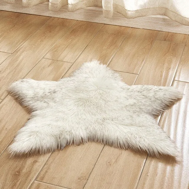 Star Shape 60CM Bathroom Carpets Absorbent Soft plush Doormat Floor Rugs Non slip Bath Mats