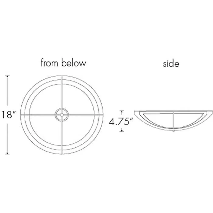 Synergy 0480-18 Indoor/Outdoor Ceiling Mount By Ultralights Lighting