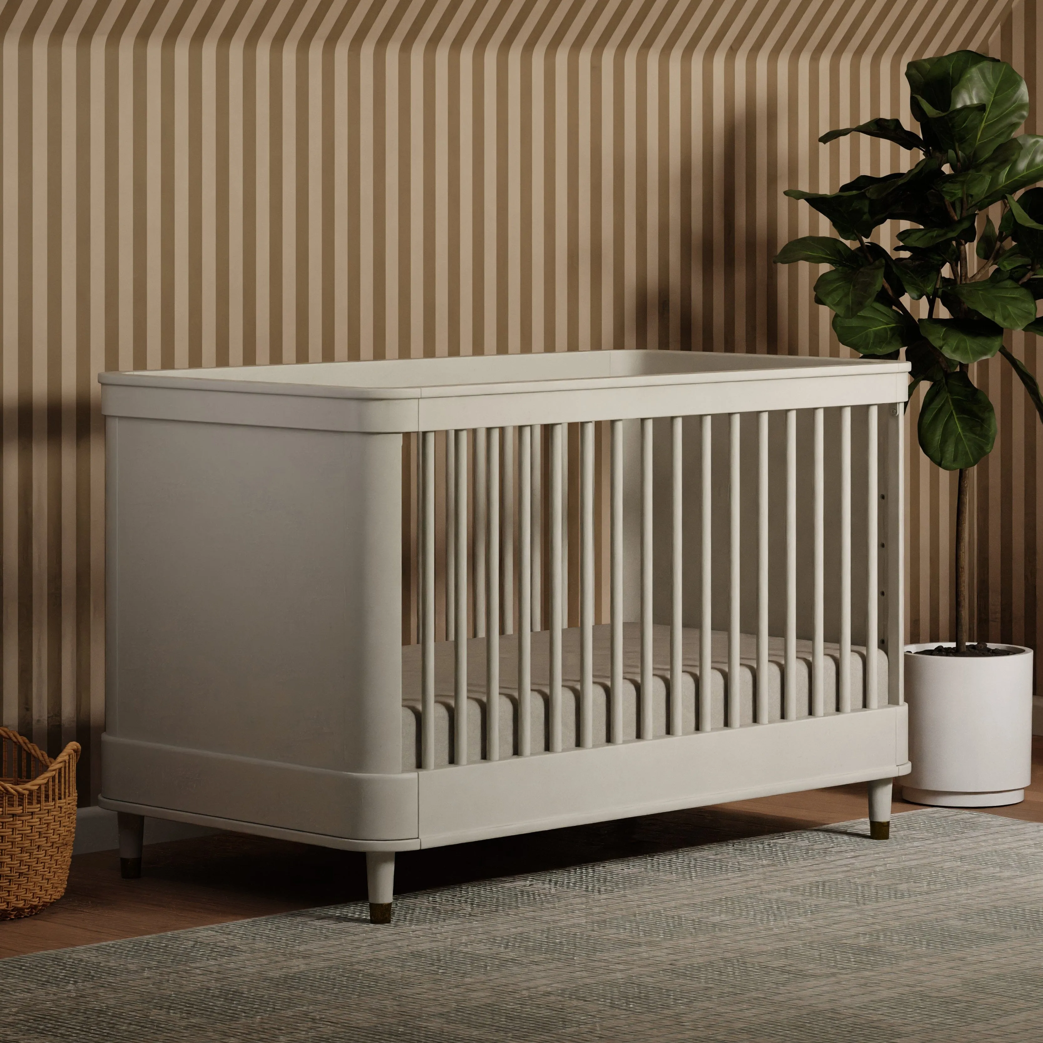 Tanner 3-in-1 Convertible Crib - Warm White