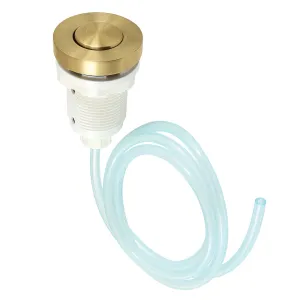 Trimscape KAM317 Garbage Disposal Air Switch Button, Brushed Brass