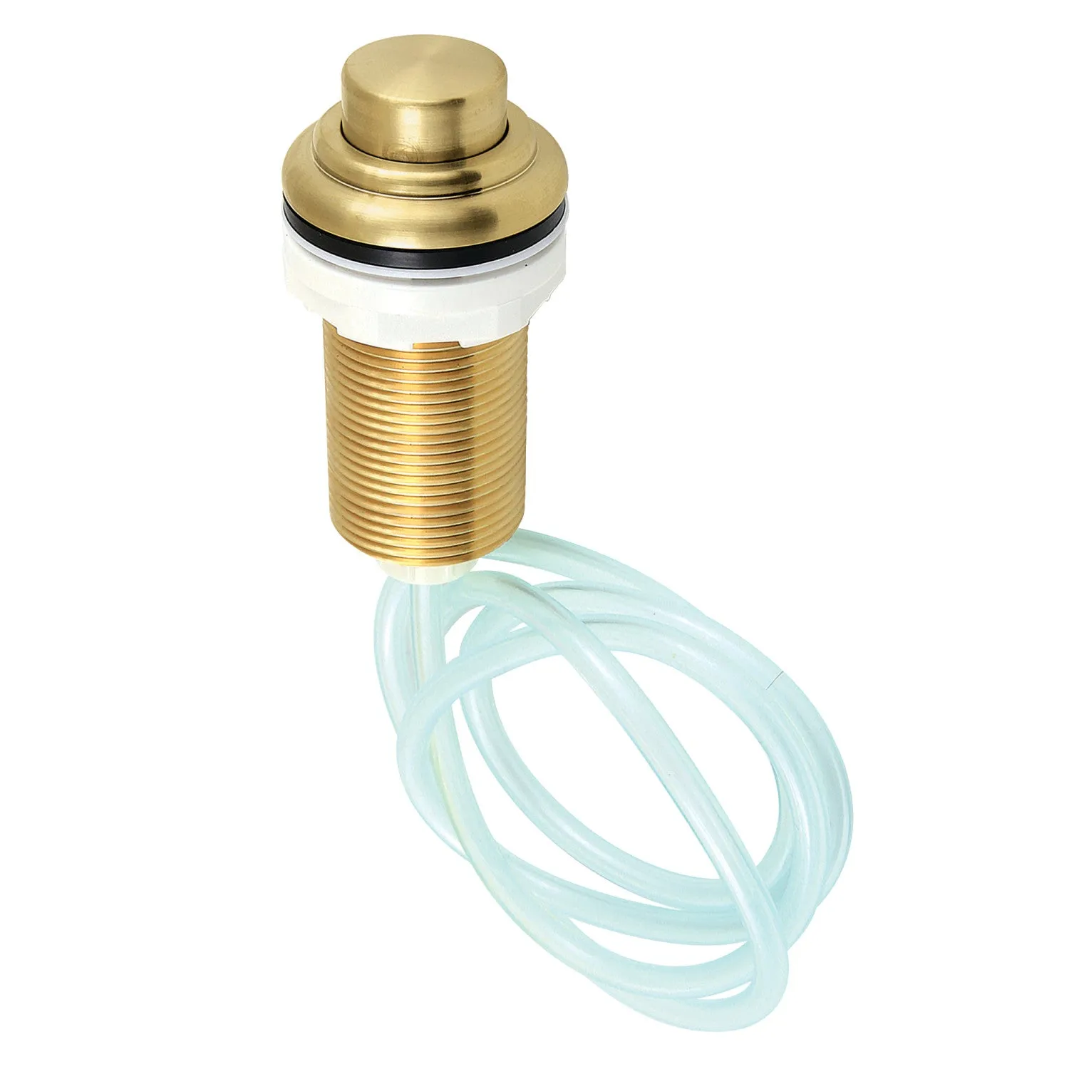 Trimscape KAT217 Garbage Disposal Air Switch Button, Brushed Brass