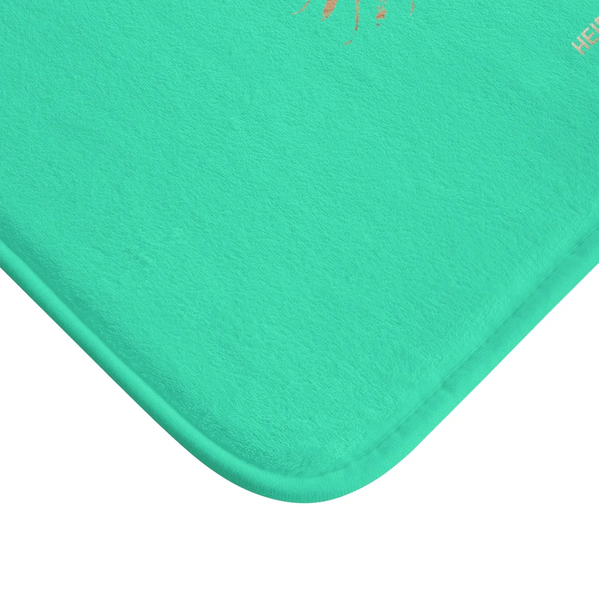 Turquoise Blue Motivational Bath Mat, "If You Can Dream It, You Can Achieve It", Inspirational Bath Mat