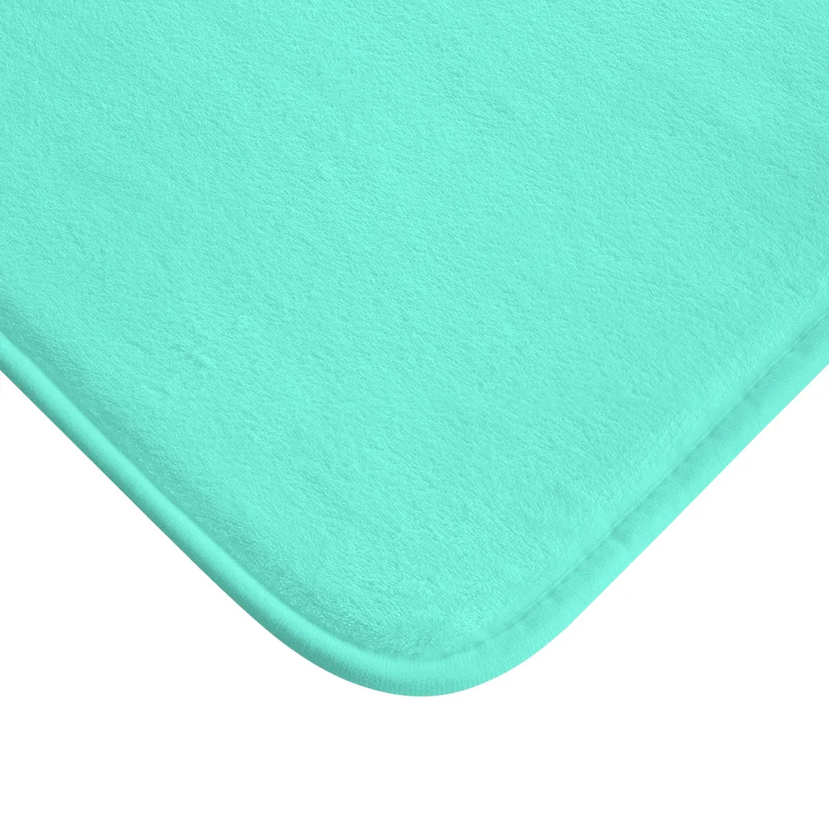 Turquoise Blue Motivational Bath Mat, "Your Vibe Attracts Your Tribe", Inspirational Bath Mat- Printed in USA