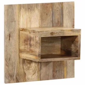 vidaXL Bedside Cabinet 50x27x50 cm Solid Rough Wood Mango