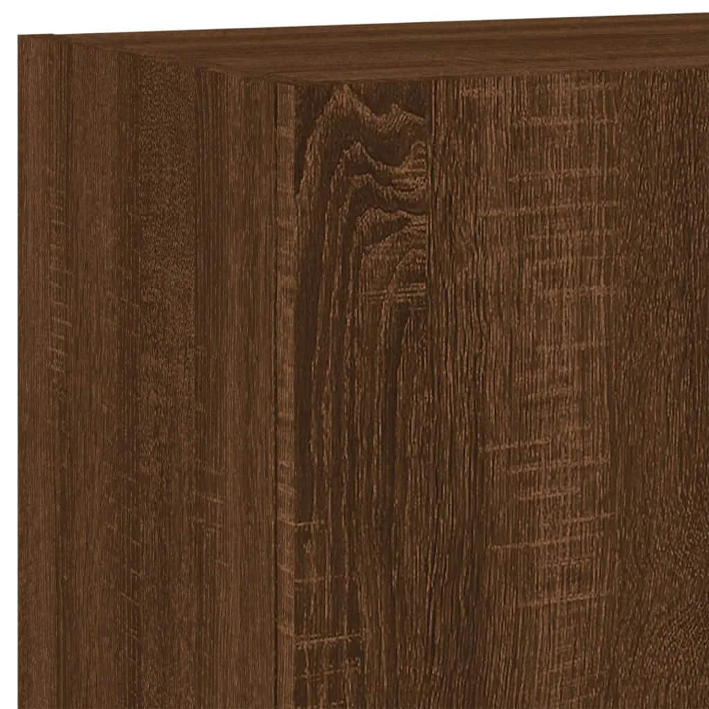 vidaXL TV Wall Cabinets 2 pcs Brown Oak 40.5x30x60 cm Engineered Wood