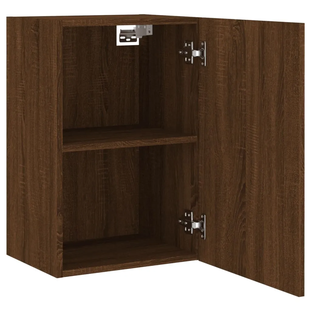 vidaXL TV Wall Cabinets 2 pcs Brown Oak 40.5x30x60 cm Engineered Wood