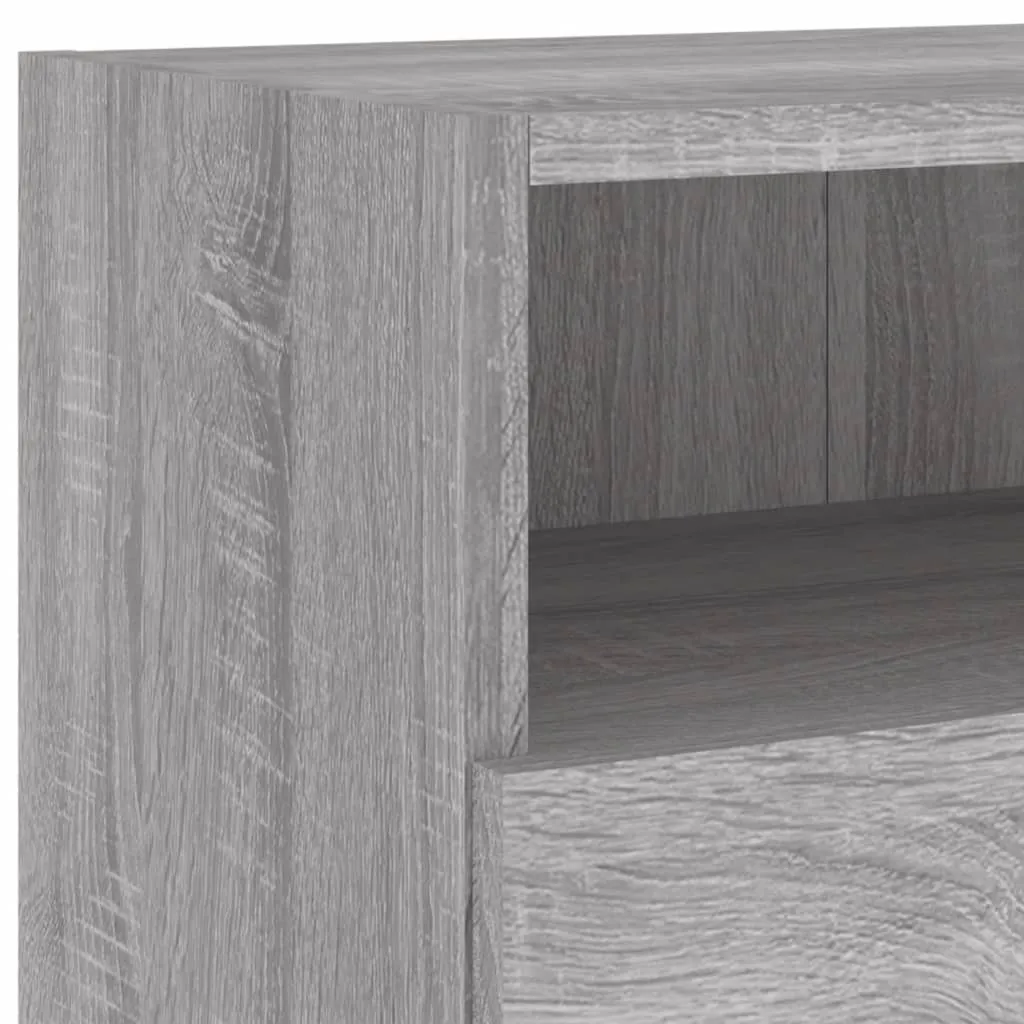 vidaXL TV Wall Cabinets 2 pcs Grey Sonoma 100x30x30 cm Engineered Wood