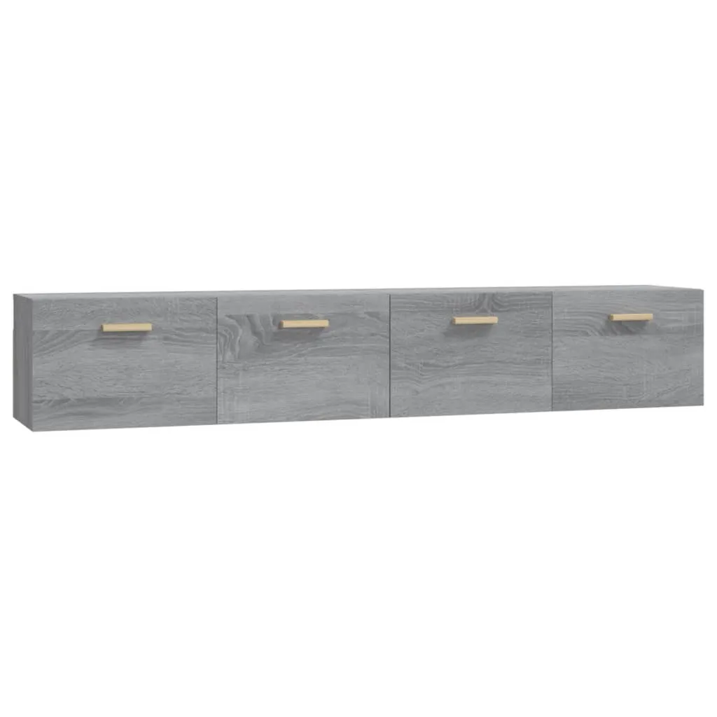 vidaXL Wall Cabinets 2 pcs Grey Sonoma 100x36.5x35 cm Engineered Wood